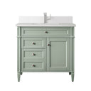 Sage Green / White Zeus - 1 Faucet Hole
