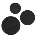 Renwil Sofia 3 Piece Wide Wall Art - Matte Black