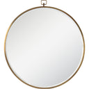 Renwil Azam 34" Tall Round Wall Mirror - Yellow