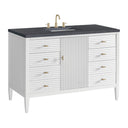 Bright White / Charcoal Soapstone - 3 Faucet Holes
