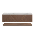 Chestnut / Eternal Jasmine Pearl - 3 Faucet Holes