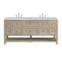 Whitewashed Oak / Victorian Silver - 3 Faucet Holes