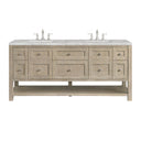 Whitewashed Oak / Victorian Silver - 3 Faucet Holes