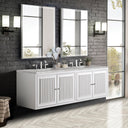 Glossy White / Victorian Silver - 3 Faucet Holes