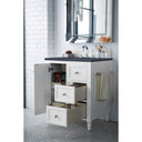 Bright White / Charcoal Soapstone - 3 Faucet Holes