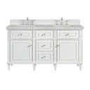 Bright White / Victorian Silver - 3 Faucet Holes