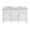 Bright White / Victorian Silver - 3 Faucet Holes