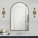 Renwil Waren 36" Tall Arch Wall Mirror - Black