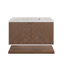 Chestnut / Eternal Jasmine Pearl - 3 Faucet Holes