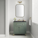 Smokey Celadon / Charcoal Soapstone - 3 Faucet Holes