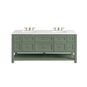 Smokey Celadon / White Zeus - 3 Faucet Holes