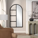 Renwil Trellis 69.75" H x 38" W Wall Mirror - Black