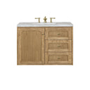 Light Natural Oak / Victorian Silver - 3 Faucet Holes