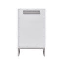Glossy White / Brushed Nickel