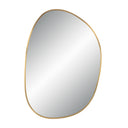 Renwil Camona 42" Tall Irregular Rectangular Oval Mirror - Satin Brass