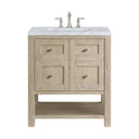 Whitewashed Oak / Carrara White - 3 Faucet Holes