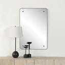 Renwil Aine 36" Tall Rectangular Mirror - Matte Black