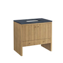 Light Natural Oak / Charcoal Soapstone - 3 Faucet Holes