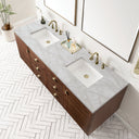 Mid-Century Walnut / Victorian Silver - 3 Faucet Holes