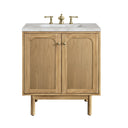 Light Natural Oak / Victorian Silver - 3 Faucet Holes