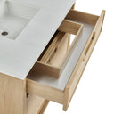 Seaside Oak / White Zeus - 3 Faucet Holes