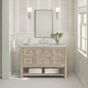 Whitewashed Oak / Eternal Jasmine Pearl - 3 Faucet Holes