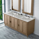 Whitewashed Walnut / Eternal Jasmine Pearl - 3 Faucet Holes