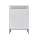 Glossy White / Brushed Nickel
