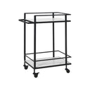 Renwil Colton Indoor Iron Bar Cart - Matte Black