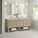 Whitewashed Oak / Eternal Jasmine Pearl - 3 Faucet Holes