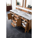Saddle Brown / Carrara White - 3 Faucet Holes