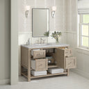 Whitewashed Oak / Victorian Silver - 3 Faucet Holes
