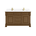 Honey Oak / White Zeus - 1 Faucet Hole