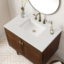 Mid-Century Walnut / Lime Delight - 3 Faucet Holes