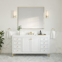 Glossy White / White Zeus - 3 Faucet Holes