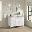 Bright White / Victorian Silver - 3 Faucet Holes