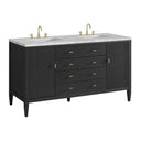 Carbon Oak / Victorian Silver - 3 Faucet Holes
