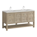 Whitewashed Oak / Eternal Jasmine Pearl - 3 Faucet Holes