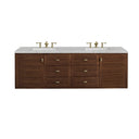 Mid-Century Walnut / Eternal Jasmine Pearl - 3 Faucet Holes