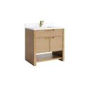 Seaside Oak / White Zeus - 1 Faucet Hole