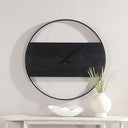 Renwil Romy Indoor Iron Wall Clock - Matte Black