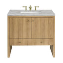 Light Natural Oak / Victorian Silver - 3 Faucet Holes