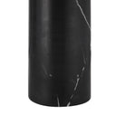 Renwil Tyne 25" Tall Powder Coated Matte Black Iron Table Lamp with Drum Linen Shade