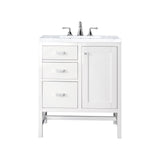 Carrara White - 3 Faucet Holes