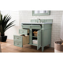 Sage Green / Carrara White - 3 Faucet Holes