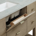 Pebble Oak / Victorian Silver - 3 Faucet Holes