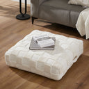 Renwil Persona Indoor 100% Cotton Floor Pouf - Ivory