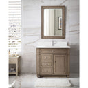 Whitewashed Walnut / White Zeus - 1 Faucet Hole
