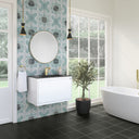 Glossy White / Champagne Brass / Charcoal Black - 1 Faucet Hole