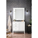 Glossy White / Carrara White - 3 Faucet Holes